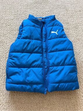 Puma Royal Blue Quilted Puffer Vest